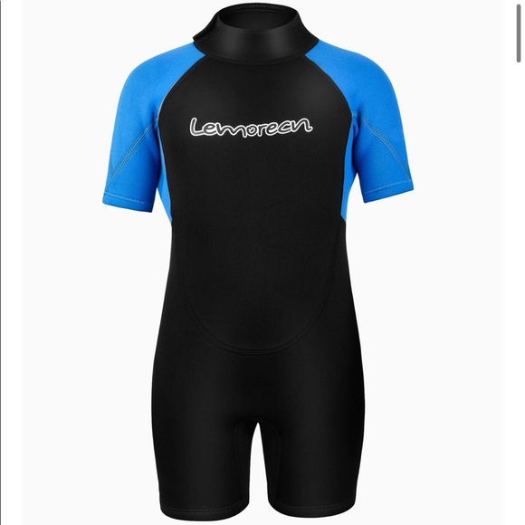 SOLD Lemorecn Kids Wetsuit 2mm shorty diving - Picture 10 of 12